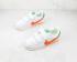 Nike Classic Cortez Branco Laranja Verde Calçados Infantis CJ6106-106