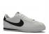 Nike Cortez Basic Leather Blanc Noir Argent Métallique 819719-100