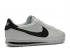 Nike Cortez Basic Leather สีขาว สีดำ Silver Metallic 819719-100