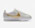 sapatos femininos Nike Classic Cortez Leather Light Bone Gold 807471-011
