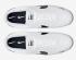 женские мужские туфли Nike Classic Cortez Premium Swoosh White Black 807480-104