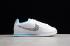 Sepatu Lari Nike Classic Cortez White Blue Grey Wanita CI1154-100
