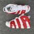 Nike Air More Uptempo Basketball Chaussures Unisexe Rouge Blanc 414962-100
