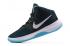 Nike Air Precision Black White Polarized Blue 2017 men Basketball Shoes 898455-003