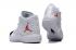 Nike Jordan Melo M13 XIII white red Men Basketball Shoes