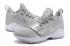 Nike Zoom PG 1 Paul George Hombres Zapatos De Baloncesto Plata Gris Todo Blanco 878628