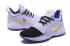 Nike Zoom PG 1 Paul George Chaussures de basket-ball pour hommes Blanc Deep Purple Gold 878628