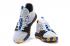 Nike PG 3 NASA EP Branco Azul Brilhante Carmesim Paul George Tênis de basquete AO2608-145