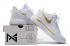 Nike PG 4 IV EP White Metallic Gold Paul George Basketball Shoes CD5082-990