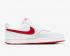 NikeCourt Vision 低白色大學紅鞋 CD5463-102