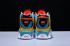 Nike Air Barrage Mid Blue Orange Yellow AT7847 。