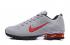 Nike Air Shox 628 Chaussures Homme Gris Rouge