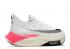Nike Air Zoom Alphafly Berikutnya Eliud Kipchoge 1 59 40 Pink Platinum Black Pure White Blast DD8877-100