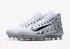 Nike Alpha Menace Elite Bianco Metallico Argento Puro Platino Nero 871519-106