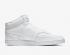 Nike Court Vision Mid Triple White Running Shoes CD5466-100