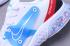 Nike Epic Joyride Run FK Flyknit Blanc Rouge Royal Bleu Nouvelle version AQ2831-610