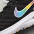Nike LunarGlide 8 Running Shoes Black Rainbow Swoosh 843725-006