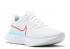 Nike React Infinity Run Flyknit 2 Branco Glacier Ice Photon Chile Dust Red CT2357-102