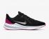 Nike Womens Downshifter 10 Black Metallic Silver White Pink CI9984-004