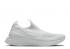 Nike Damskie Epic Phantom React Flyknit Triple White Platinum Pure BV0415-100