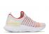 Nike Womens React Phantom Run Flyknit 2 Vast Grey Orange Pink Fire Team Putih CJ0280-003