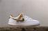 Wms Nike Vandal Low supreme Lt White Brown Gold Running Shoes 520018-106