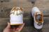 Wms Nike Vandal Low supreme Lt White Brown Gold Running Shoes 520018-106