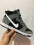 Nike DUNK SB High Skateboarding Chaussures Homme Lifestyle Chaussures Deep Grey Noir Blanc 313171