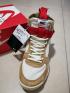 Nike DUNK SB High Skateboarding Sapatos Masculinos Sapatos de Estilo de Vida Branco Marrom 313171