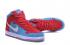 Nike DUNK SB High Skateboarding Sapatos Unissex Sapatos de Estilo de Vida Azul Céu Vermelho Branco 313171