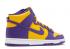 Nike Dunk High Lakers Purple University Court זהב לבן DD1399-500