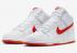 Nike SB Dunk High Wit Picante Rood DV0828-100
