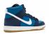 Nike Sb Zoom Dunk High Pro Industrial Modrá Modrá Bílá Industrial Obsidian 854851-414