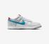 Nike Dunk Low QS HF0391-001 Aegean Silver Storm Metallic