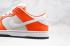 Nike SB Dunk Low 2020 Białe Pomarańczowe Czarne Buty BQ6817-806