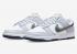 Nike SB Dunk Low 3D Swoosh สีขาวสีเทา DV6482-100