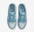 Nike SB Dunk Low GS Clear Blue Swoosh Aura Worn Blauw Wit DH9765-401