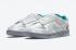 Nike SB Dunk Low Ice Blanc Métallique Argent Bleu DO2326-001