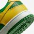 나이키 SB 덩크 로우 리버스 브라질 애플 그린 옐로우 스트라이크 화이트 DV0833-300,신발,운동화를