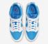 Nike SB Dunk Low Reverse UNC University Blue Branco Royal Blue DJ9955-101