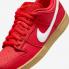 Nike SB Dunk Low University Red Gum Hellbraun FJ1674-600