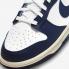 Nike SB Dunk Low Vintage Beyaz Gece Yarısı Lacivert DD1503-115,ayakkabı,spor ayakkabı