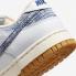 Nike SB Dunk Low Washed Denim Midnight Navy Sail Gum Lysebrun FN6881-100