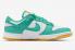 Nike SB Dunk Low Blanc Turquoise Vert Orange DV2190-100