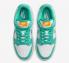 Nike SB Dunk Low Blanc Turquoise Vert Orange DV2190-100