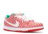 Nike SB Dunk Low Candy Cane Challenge Beyaz Yeşil Stadyum Kırmızı 313170-613,ayakkabı,spor ayakkabı