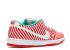 Nike SB Dunk Low Candy Cane Challenge Blanc Vert Stade Rouge 313170-613