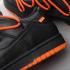 OW x FL x Nike SB Dunk Low Pro Preto Total Orange CT0856-005