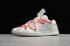 Off-White x Nike SB Dunk Low LTHR OW Beige Wit Rood CT0856-900