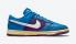 Undefeated x Nike SB Dunk Low SP 5 On It Dunk vs AF1 Signal Blue Night Purple DH6508-400